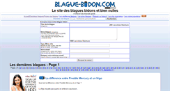 Desktop Screenshot of blague-bidon.com