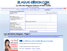 Tablet Screenshot of blague-bidon.com